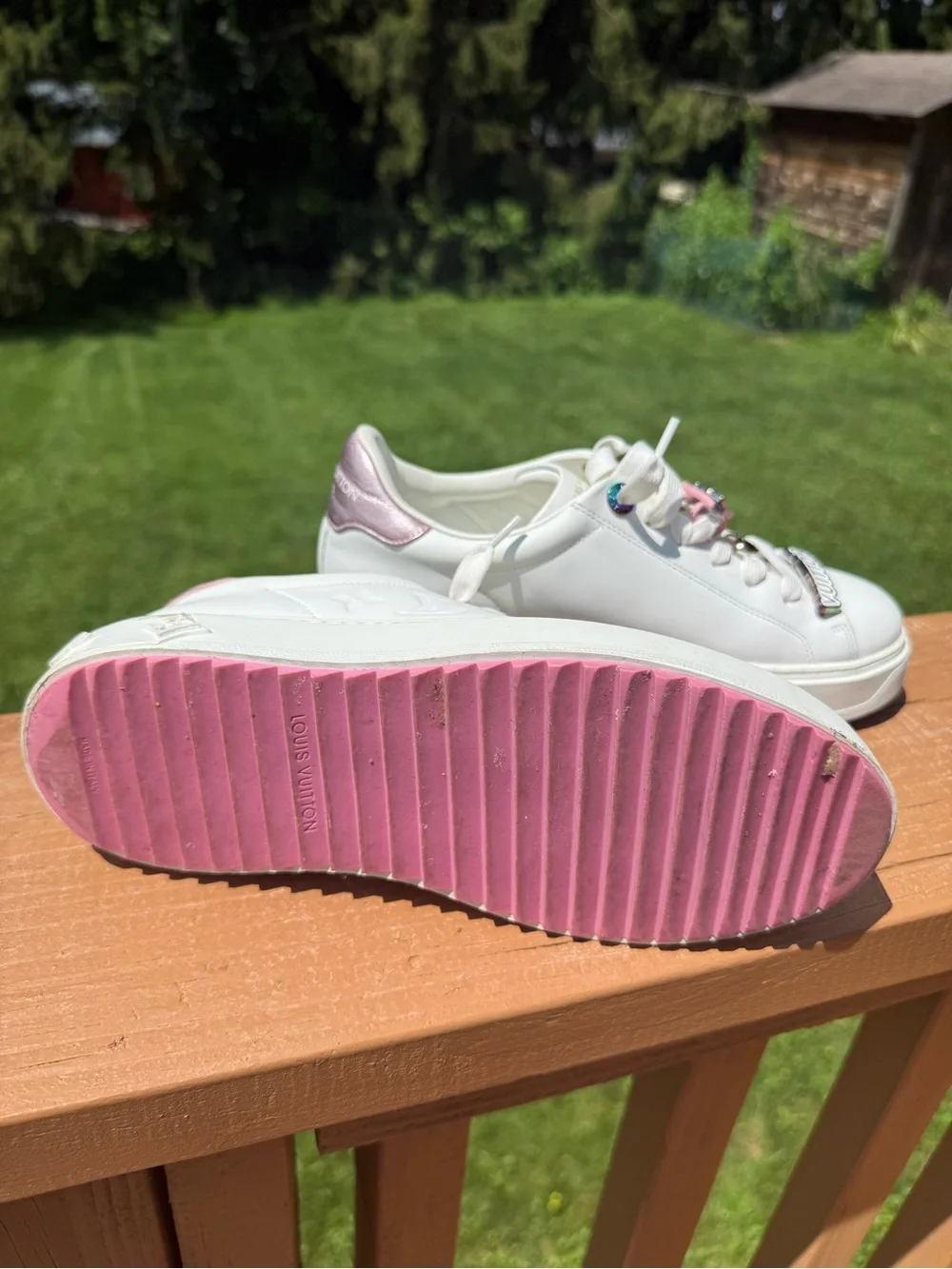 Authentic Louis Vuitton Time Out Sneakers – Size 37